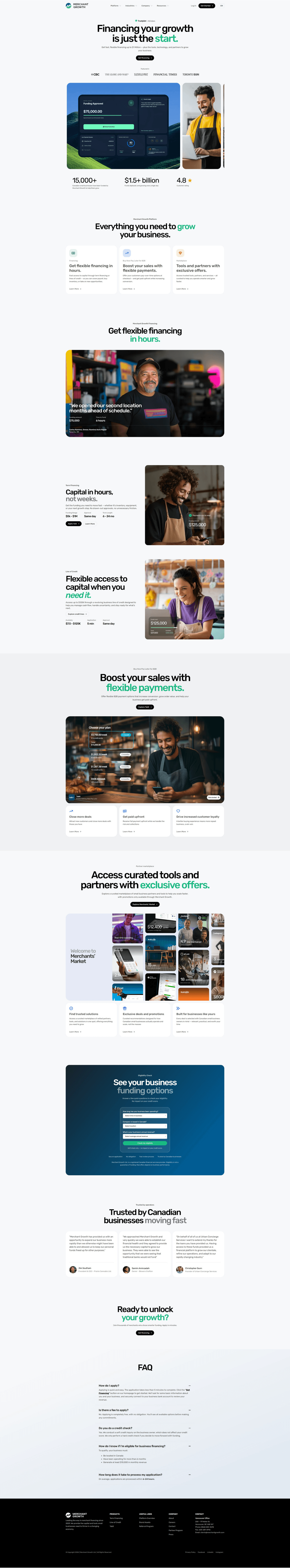 Client website screenshot.